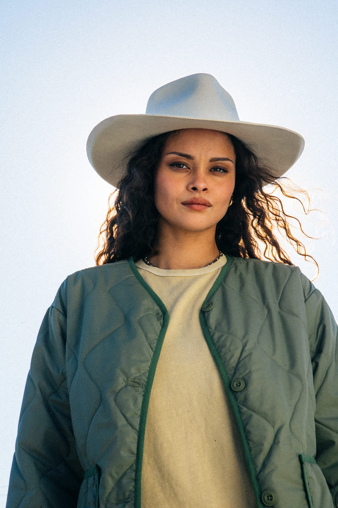 Women's Marlow Rancher Hat in the color Off White - Men's Lifestyle image