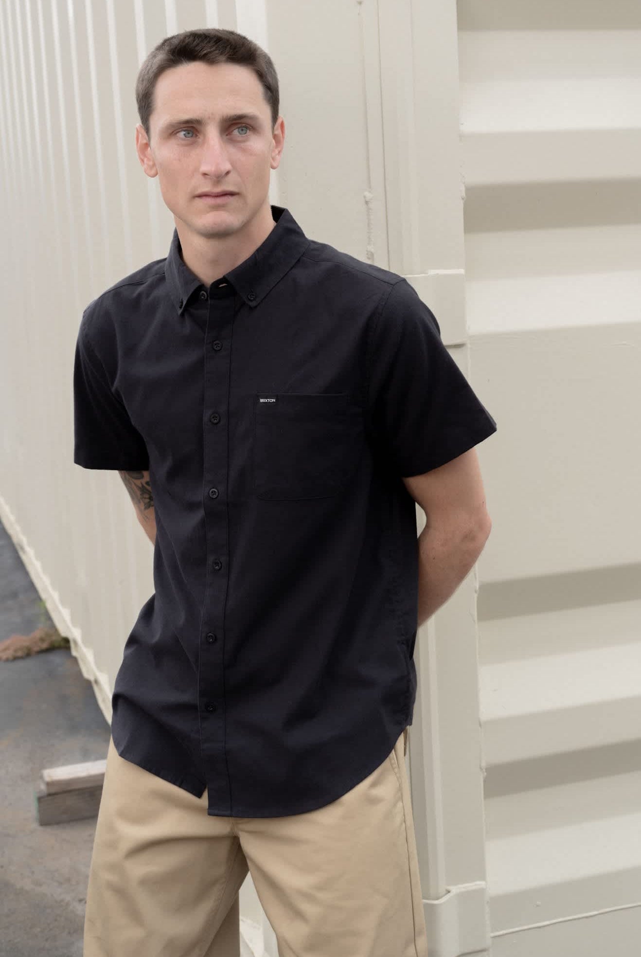 Men's Sanford Oxford Woven in the color Black - Men's Lifestyle image