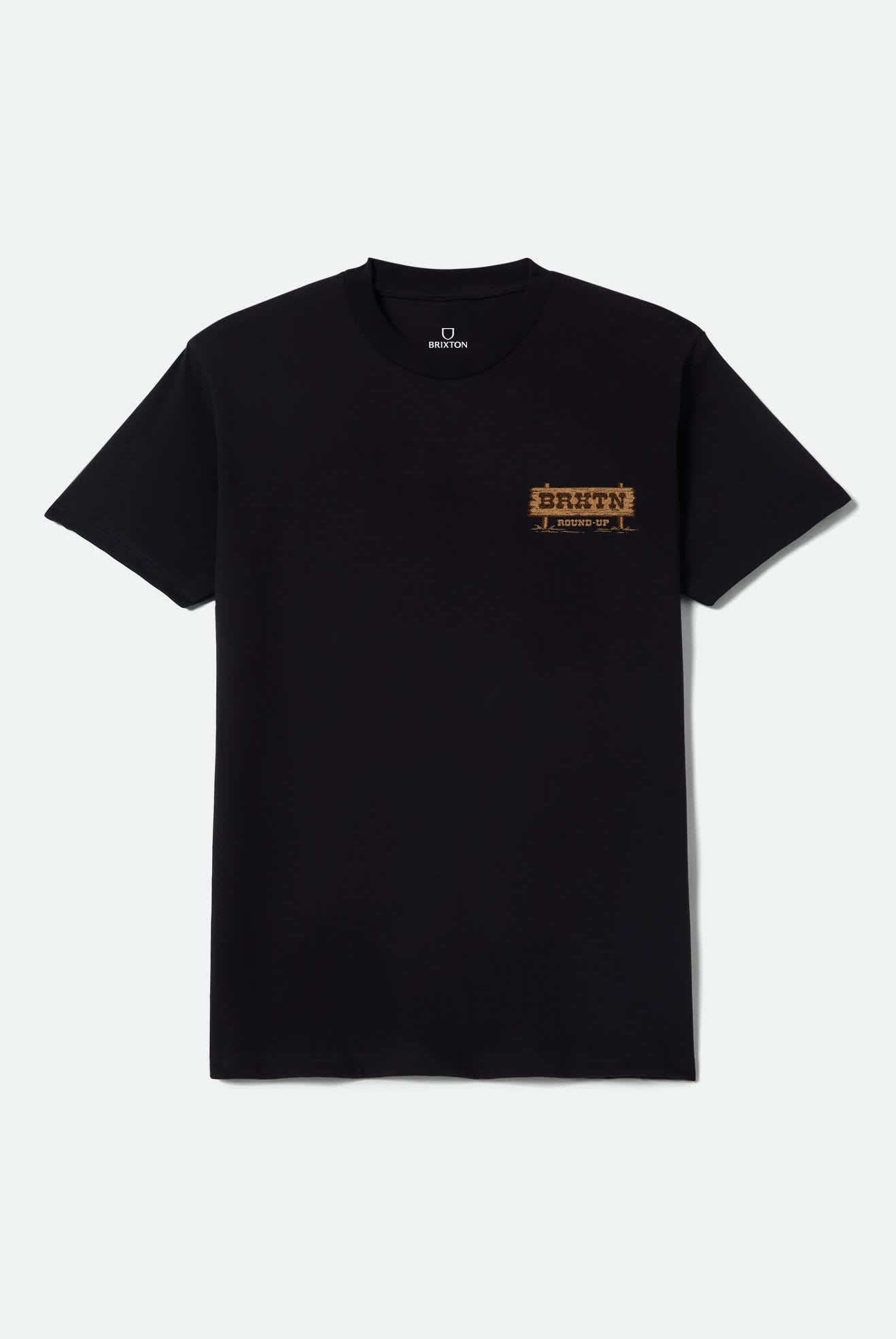 Men's Hutchns Short Sleeve Shirt in the color Black - Front Product View