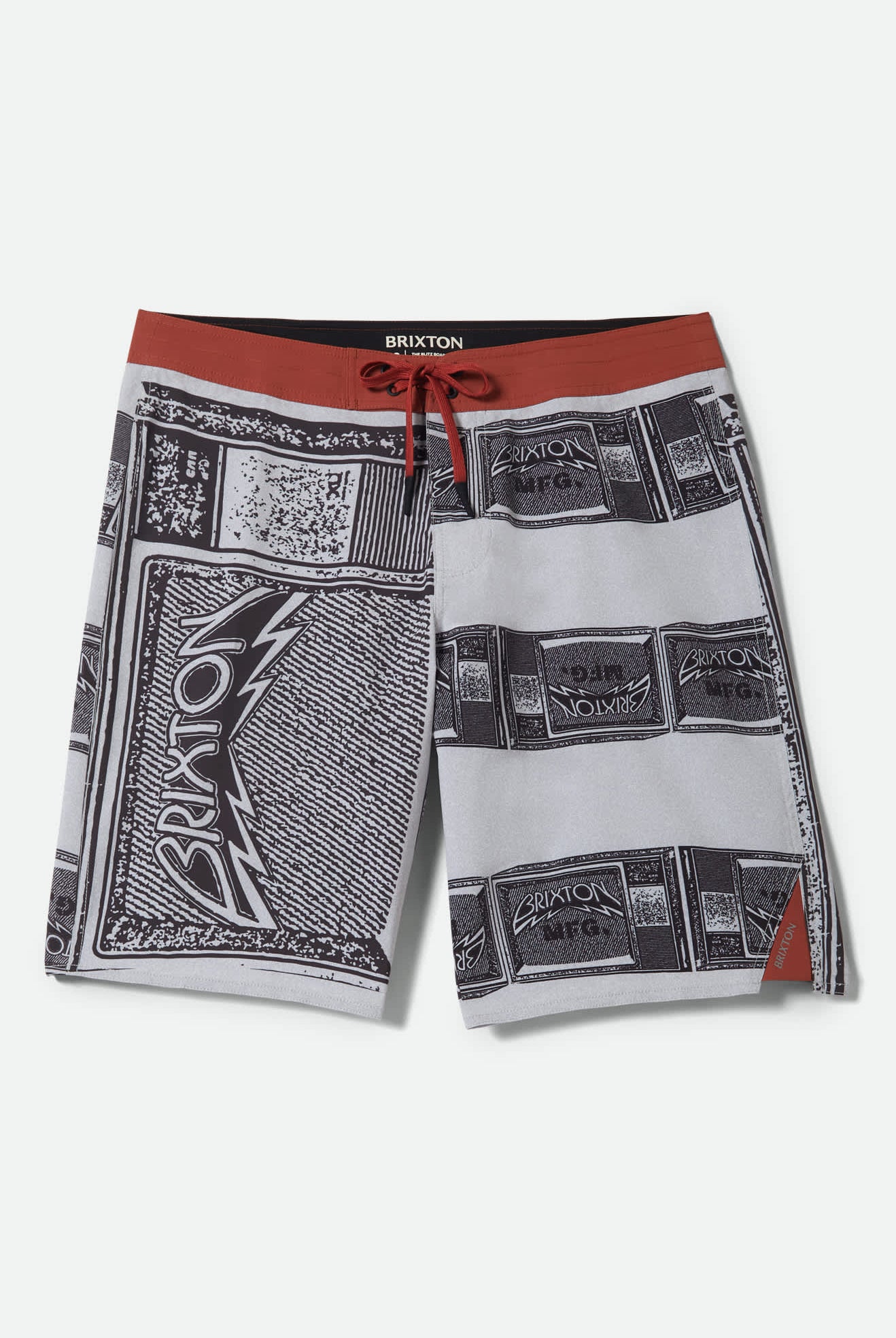 Men's Blitz Boardshort 21" in the color TV Checker/Amber Terrian - Front Product View