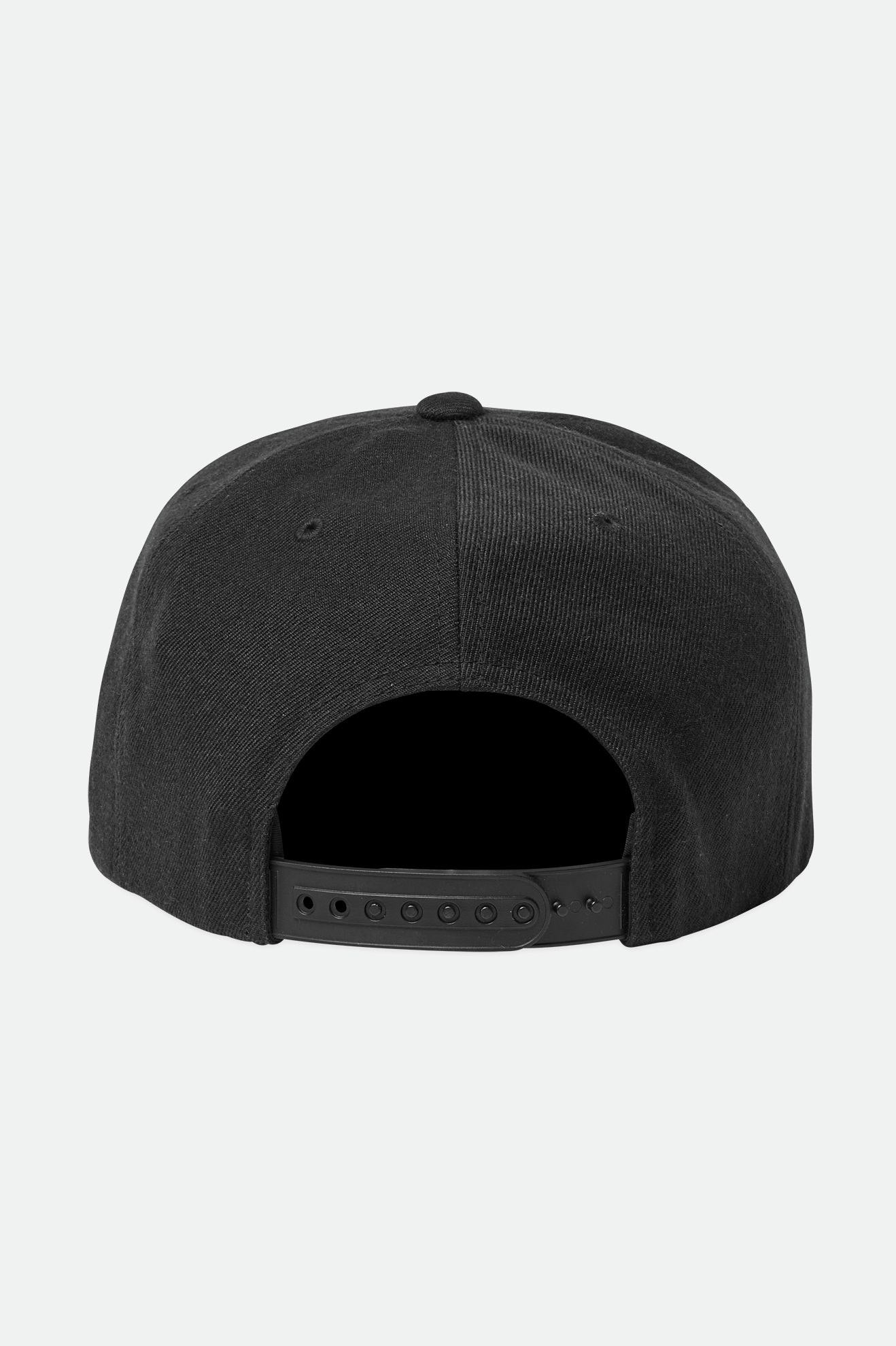 Back Laydown Image for Oath III Snapback - Black