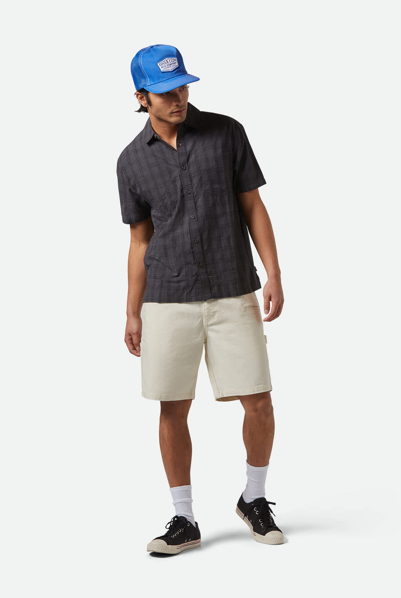 Men's Builders Carpenter Baggy Short in the color Egret White - Additional Fit image