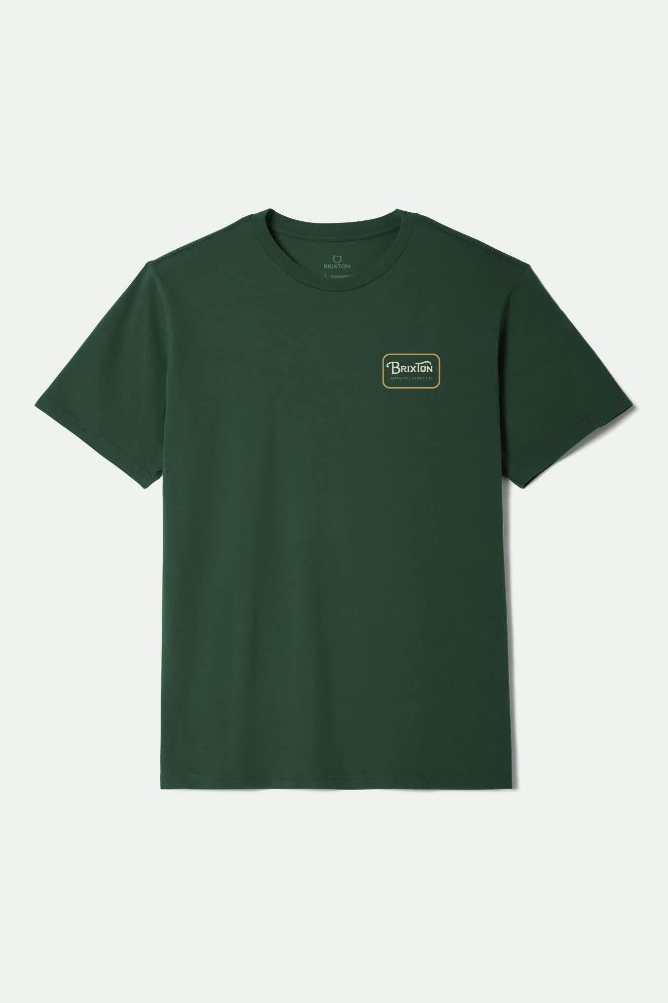 Men's Grade S/S Standard T-Shirt in the color Forest Green/Stone/Washed Copper - Front Product View