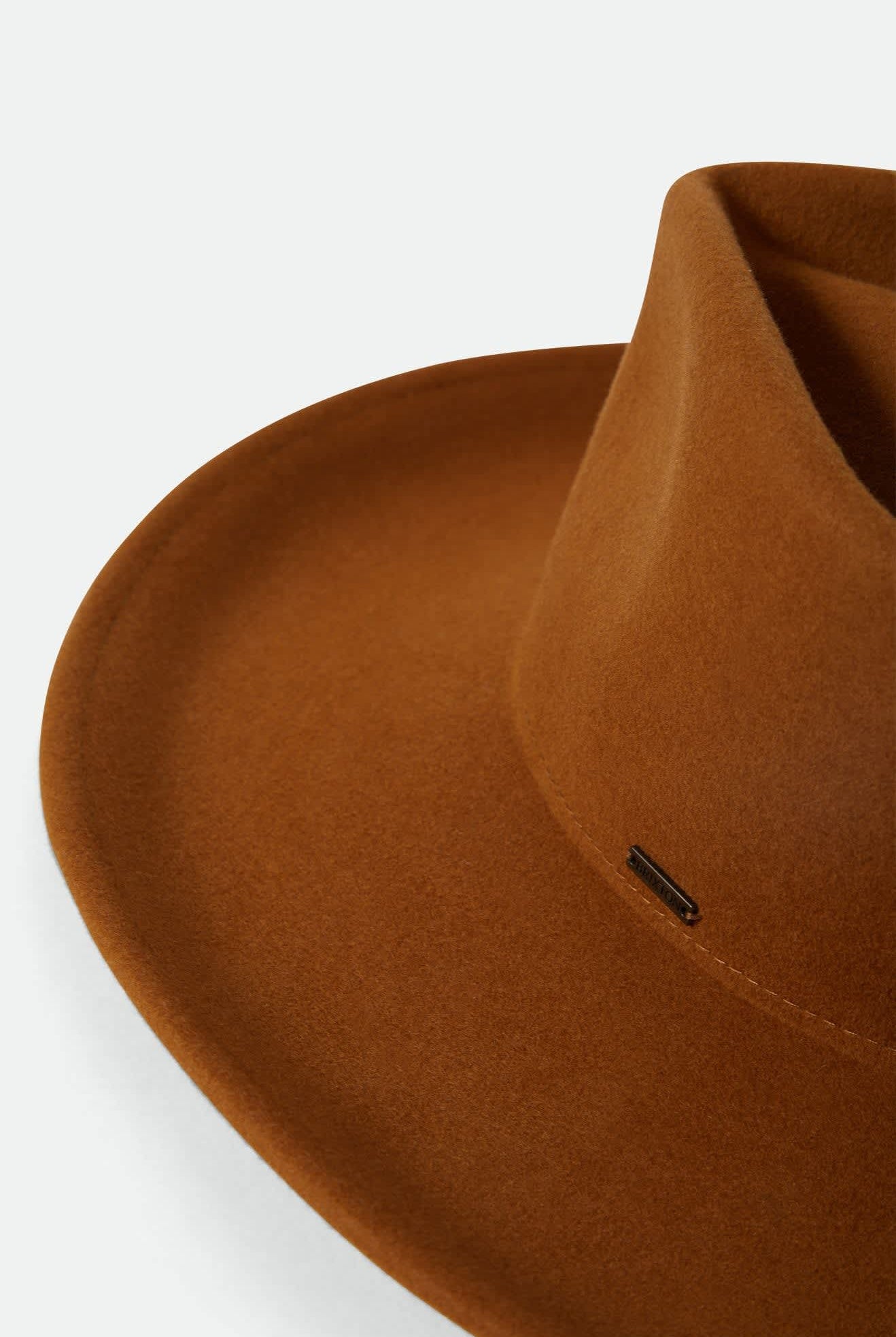 Women's Monet Fedora in the color Washed Copper - Additional Laydown image