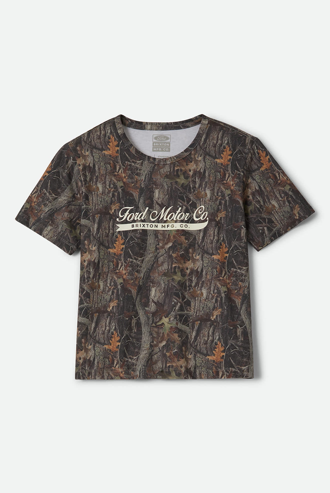 Women's Ford x Brixton T-Shirt in the color Boxwood Green - Front Product View