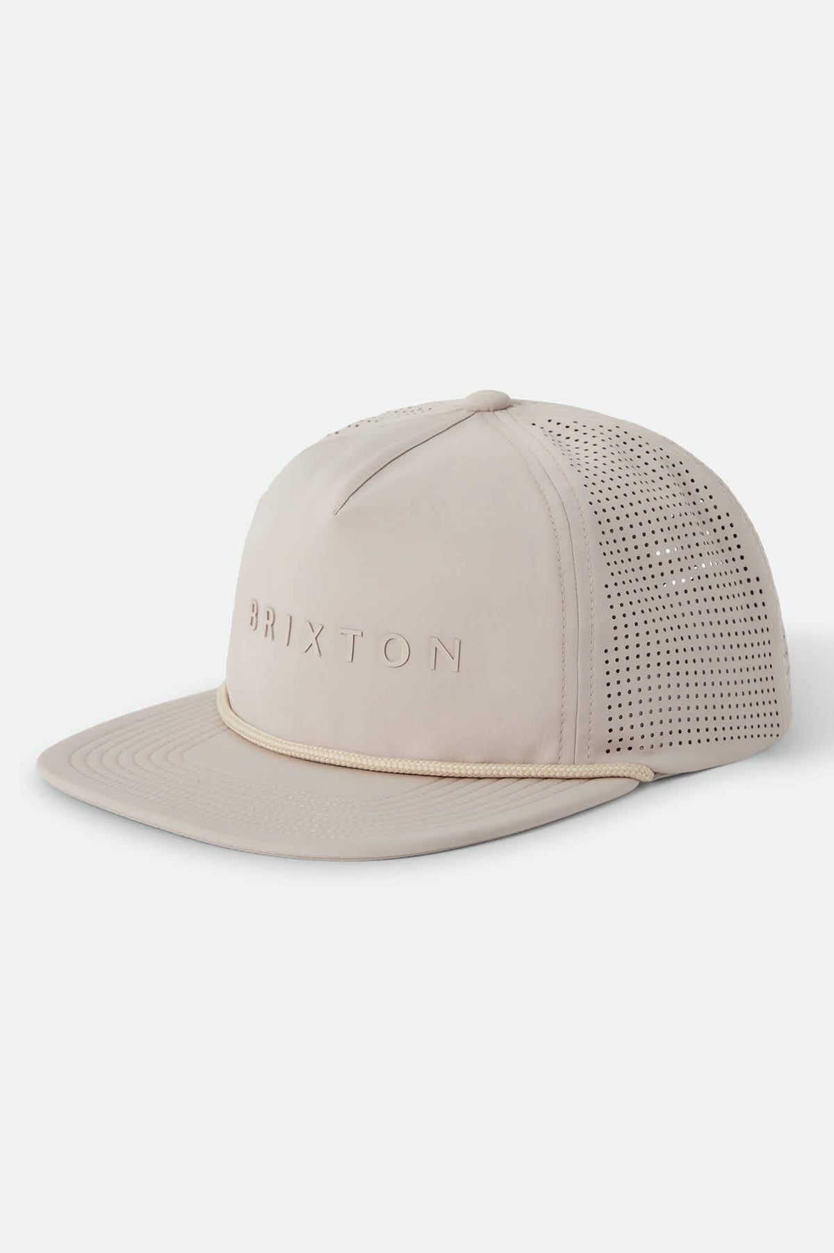 Unisex Alpha Journey Adjustable Hat in the color Warm Grey - Front Product View