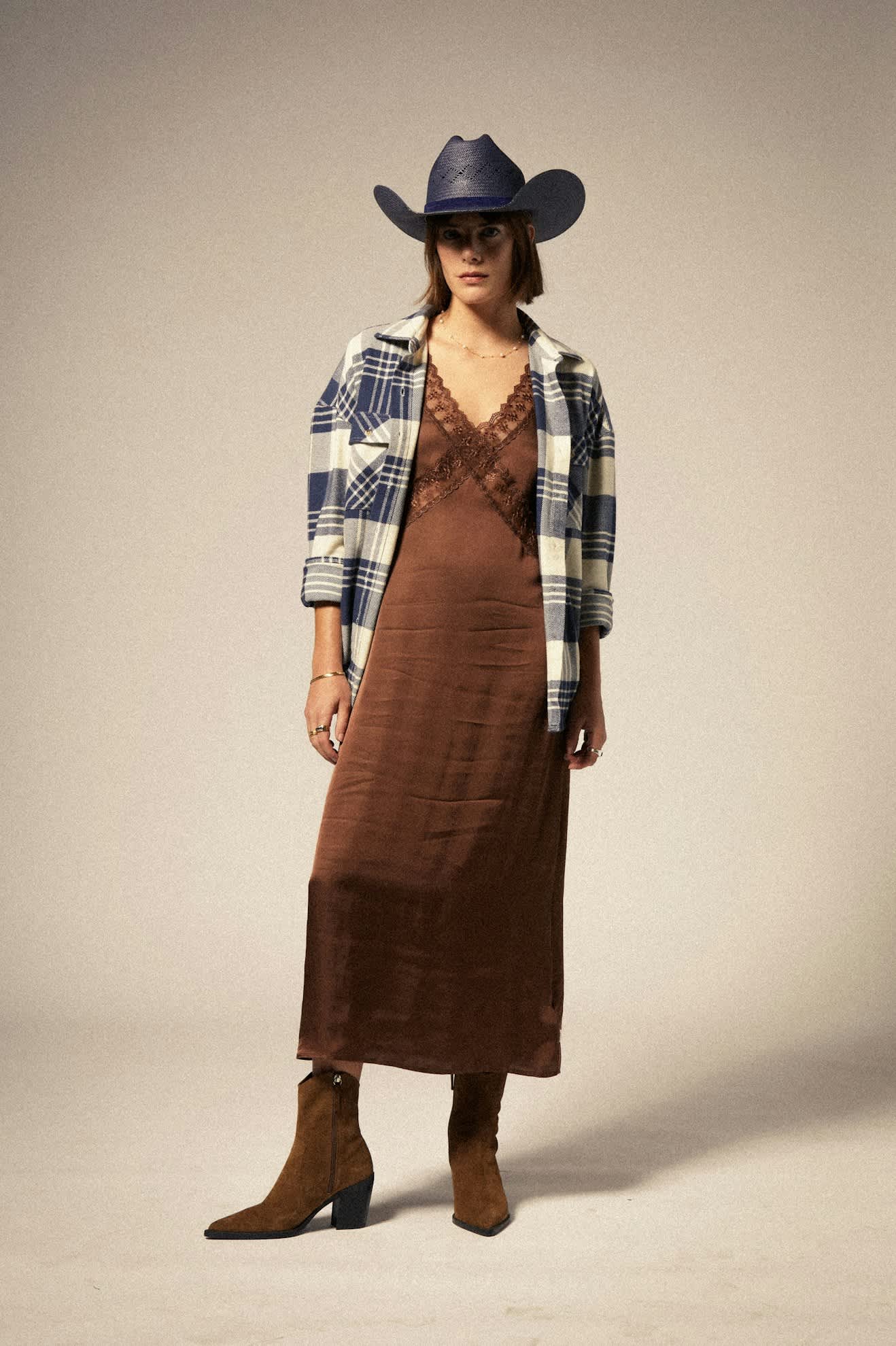 Unisex Laredo Panama Straw Cowboy Hat in the color Navy - Additional Fit image