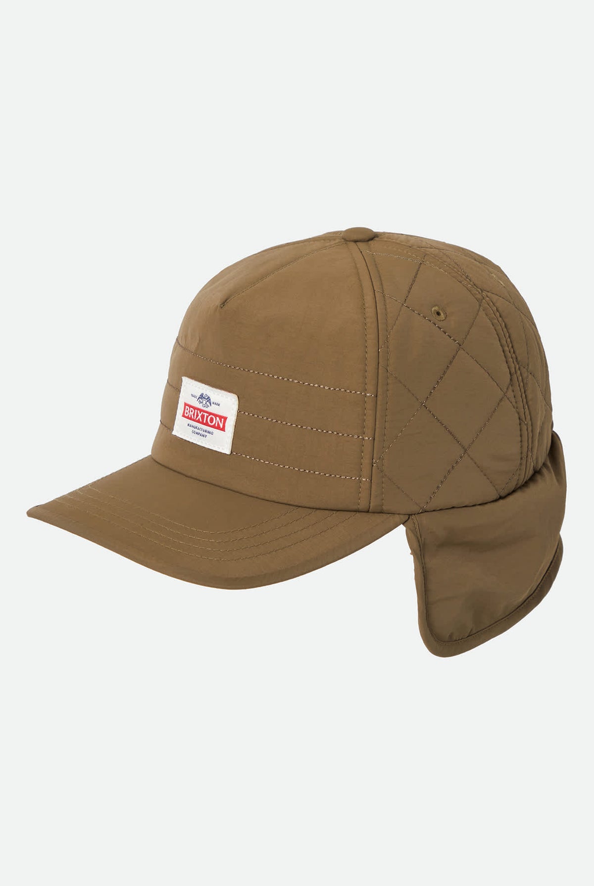 Unisex Trademark Earflap Cap in the color Dark Olive - Additional Laydown image
