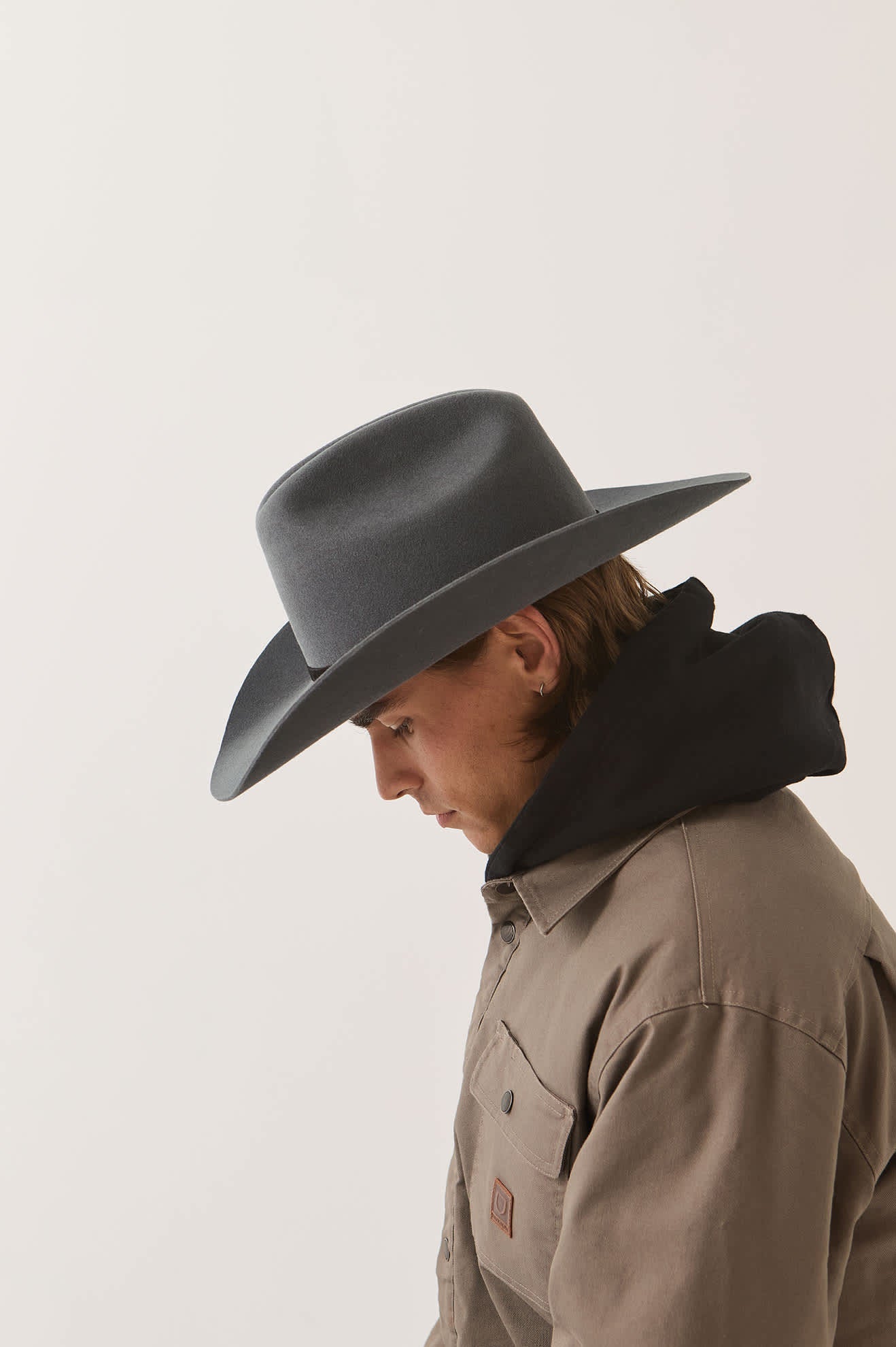 Unisex Laredo WTHR GUARD™ Cowboy Hat in the color Asphalt - Men's Side View