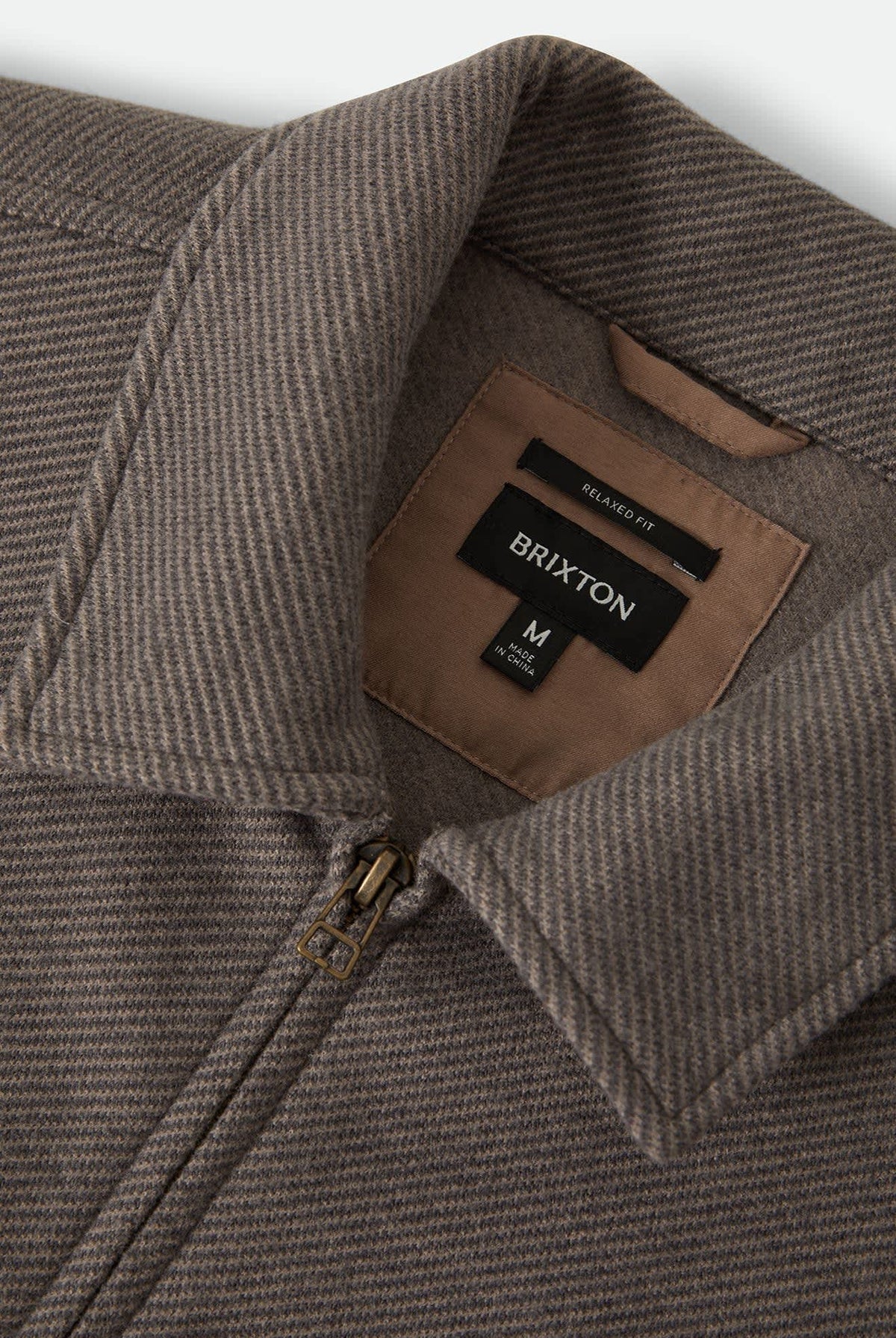 Men's Trademark Zip Flannel Jacket in the color Heather Grey - Additional Laydown image