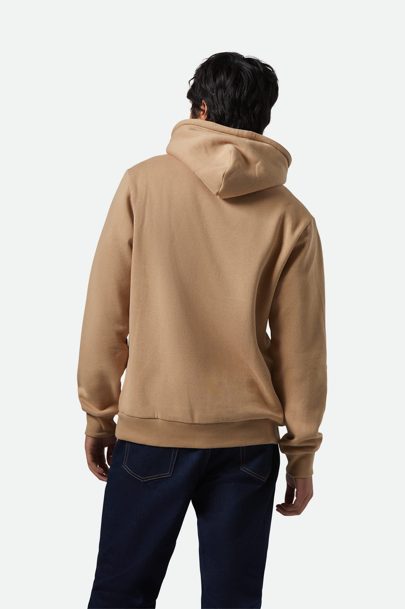 Men's Keller Hoodie in the color Sand - Men's Back View