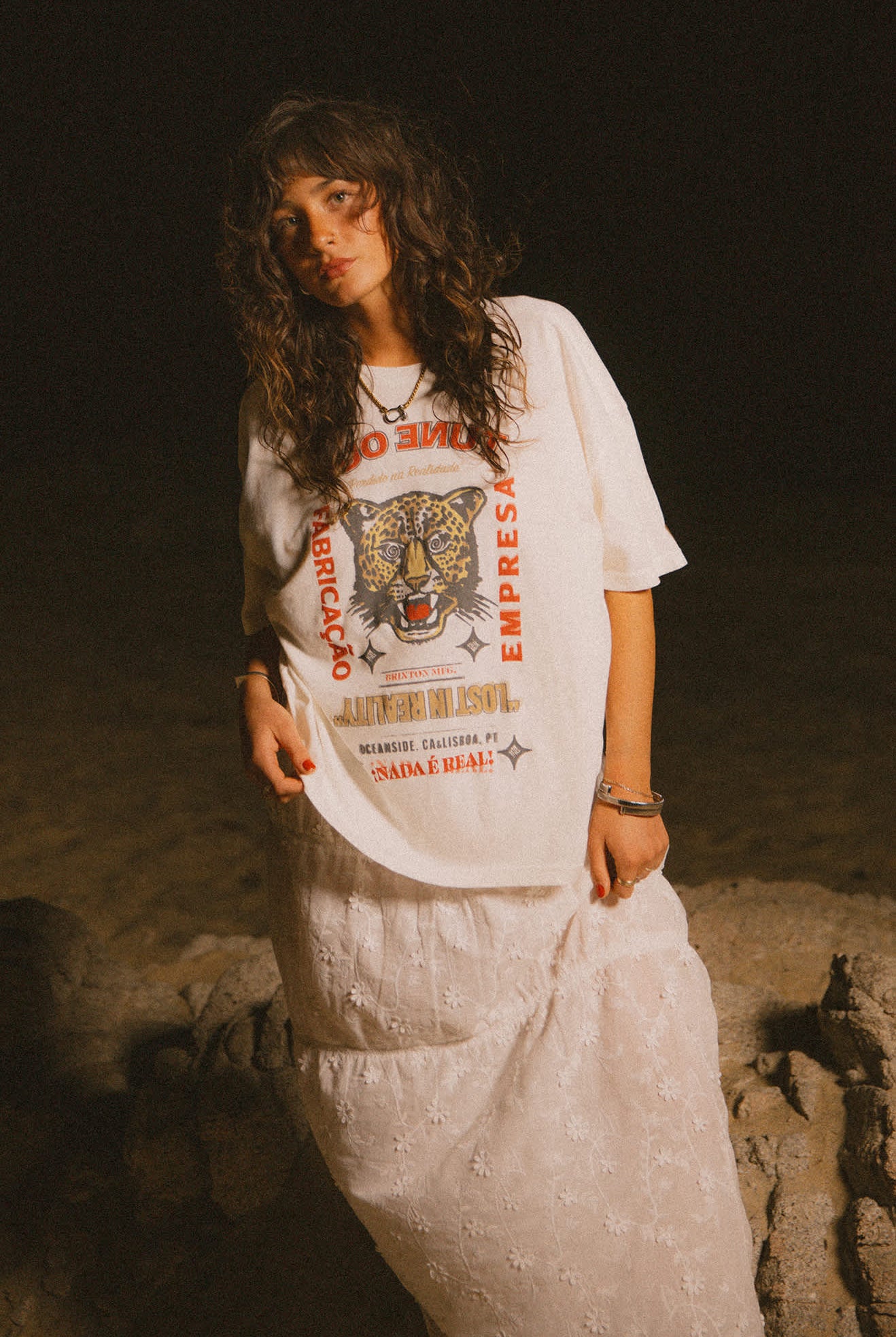 Women's The Getaway Oversized Boyfriend T-Shirt in the color Vintage White - Men's Lifestyle image