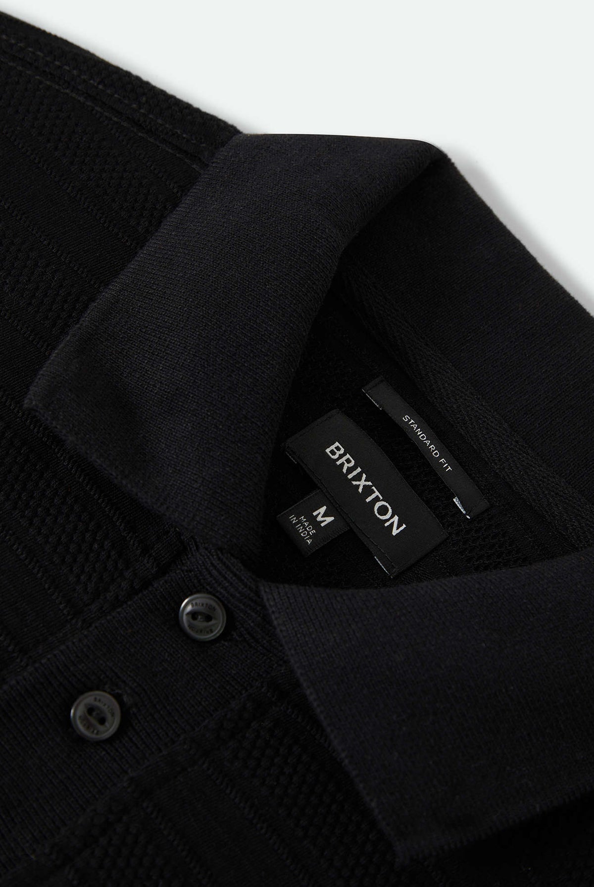 Men's Stereo Polo in the color Black - Additional Laydown image