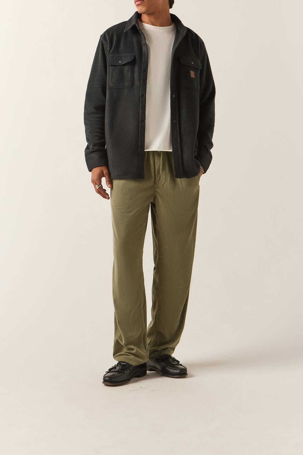 Men's Everyday E-Waist Corduroy Pant in the color Olive Surplus Corduroy - Men's Front View
