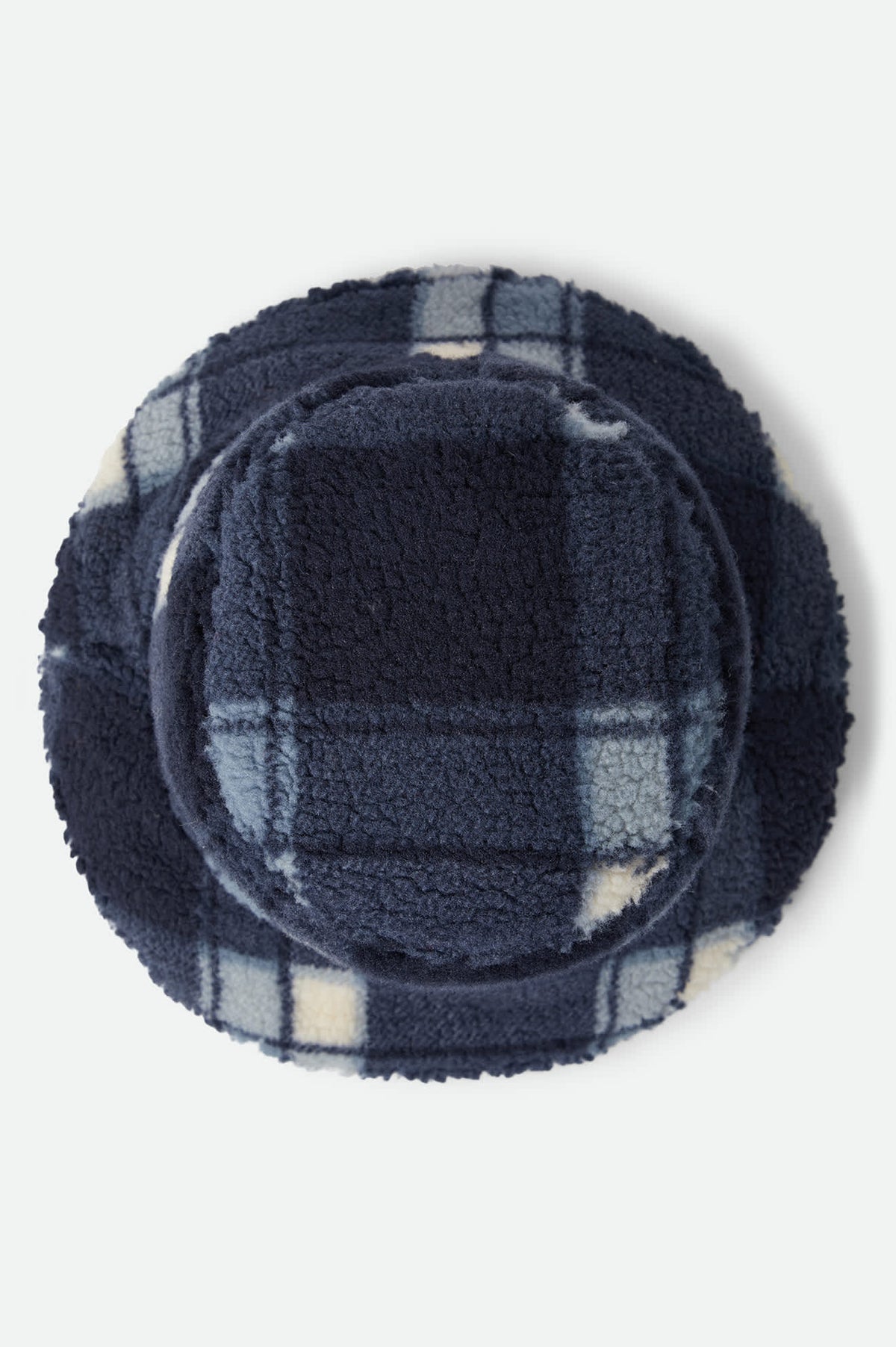 Women's Ellee Cozy Bucket Hat in the color Classic Navy Plaid - Additional Laydown image