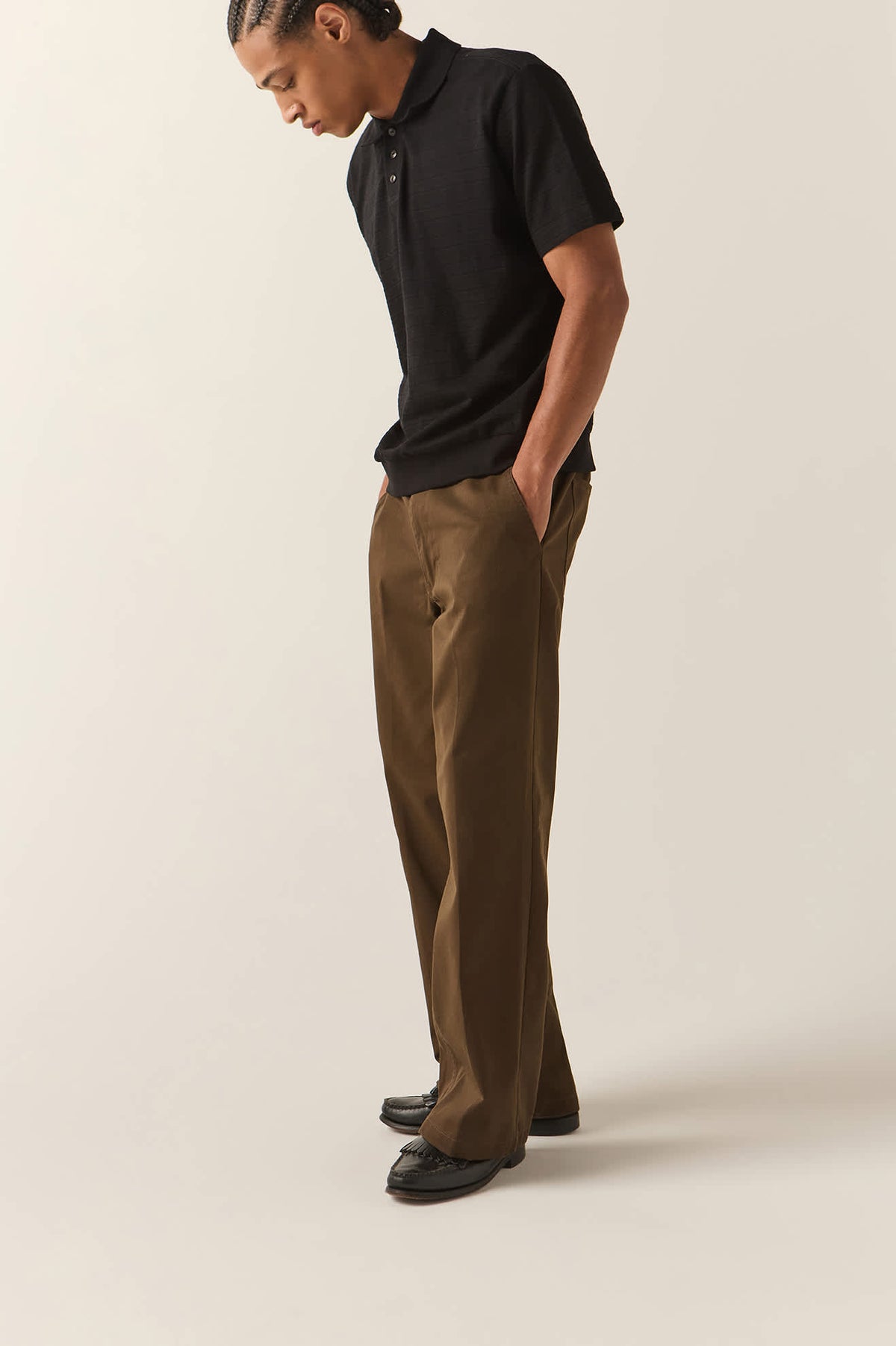 Men's Trademark Chino Pant in the color Walnut Brown - Additional Fit image