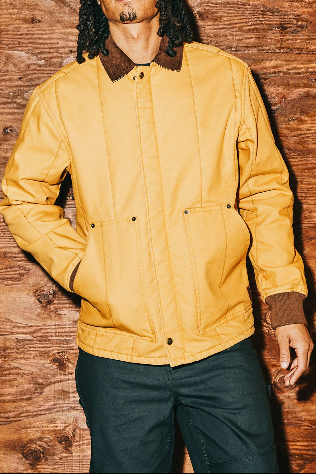 Men's Builders Ranch Jacket in the color Spruce Yellow - Men's Lifestyle image