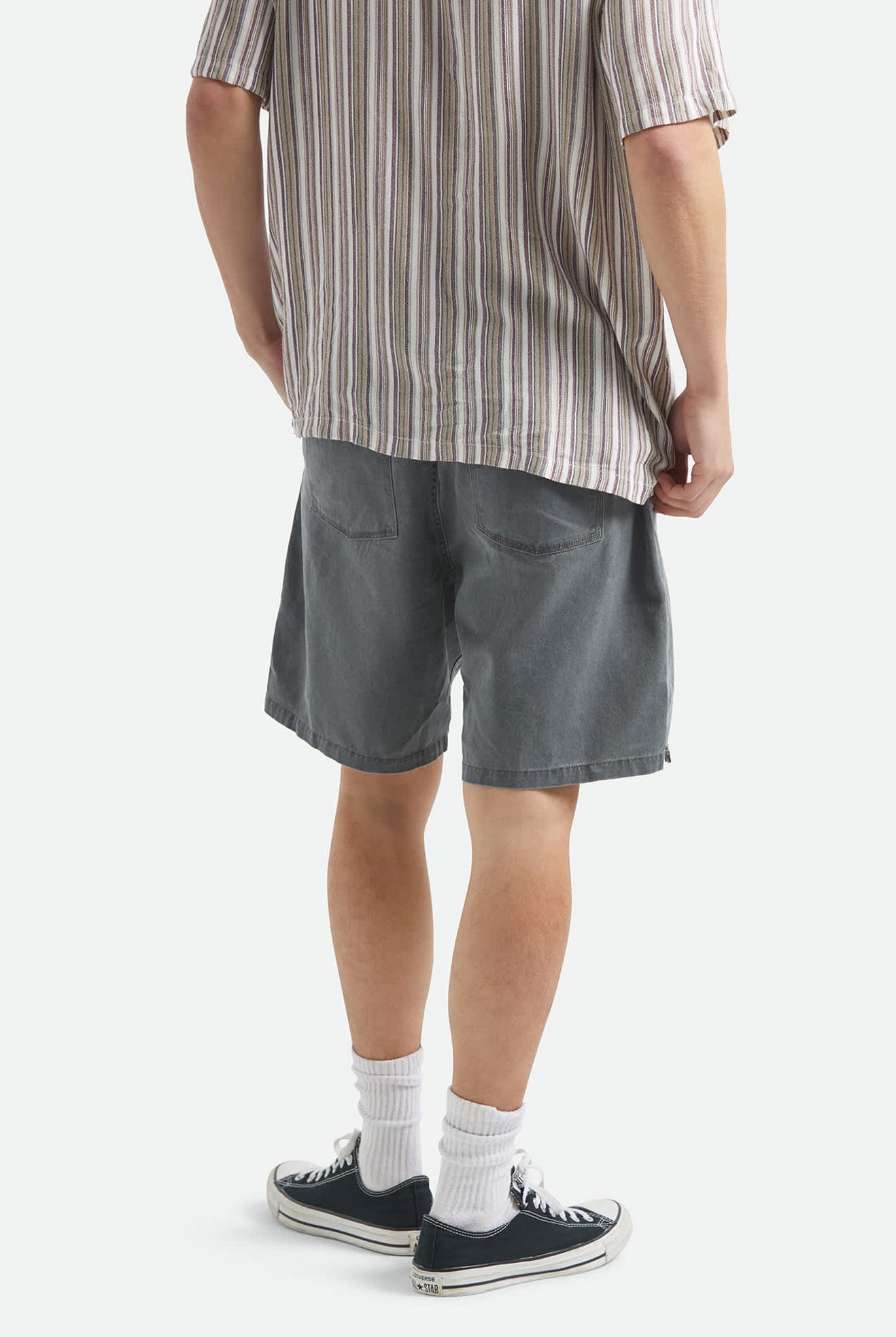 Men's Everyday Vintage Wash Short in the color Vintage Black - Men's Back View