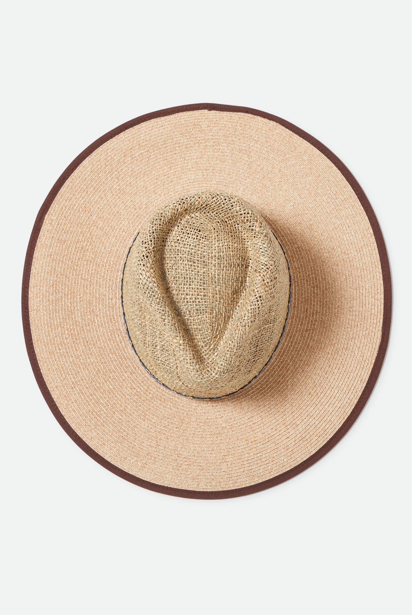 Women's Nova Seagrass Straw Hat in the color Natural/Black - Additional Laydown image