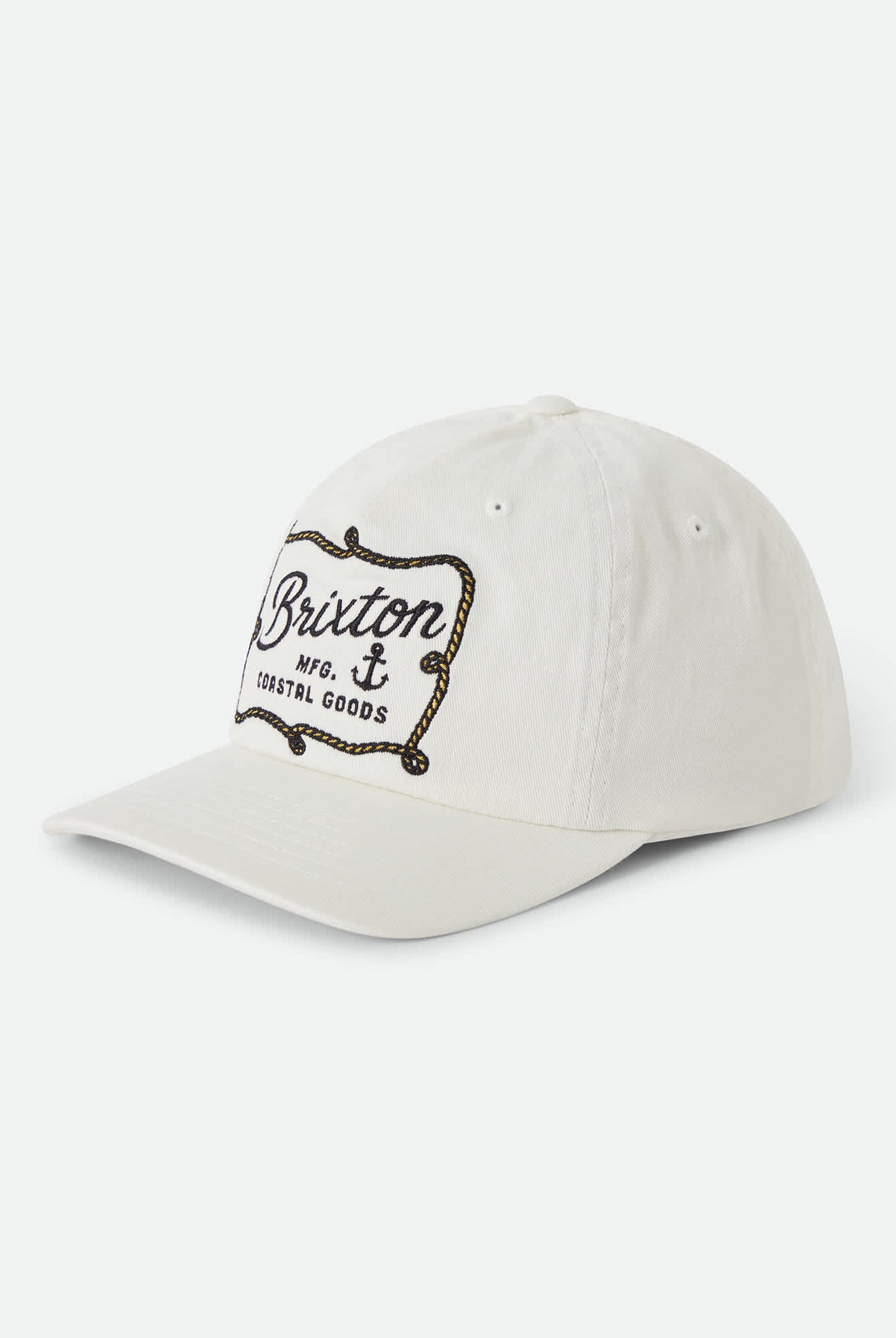 Unisex Anchor Alpha Snapback in the color Off White - Front Product View