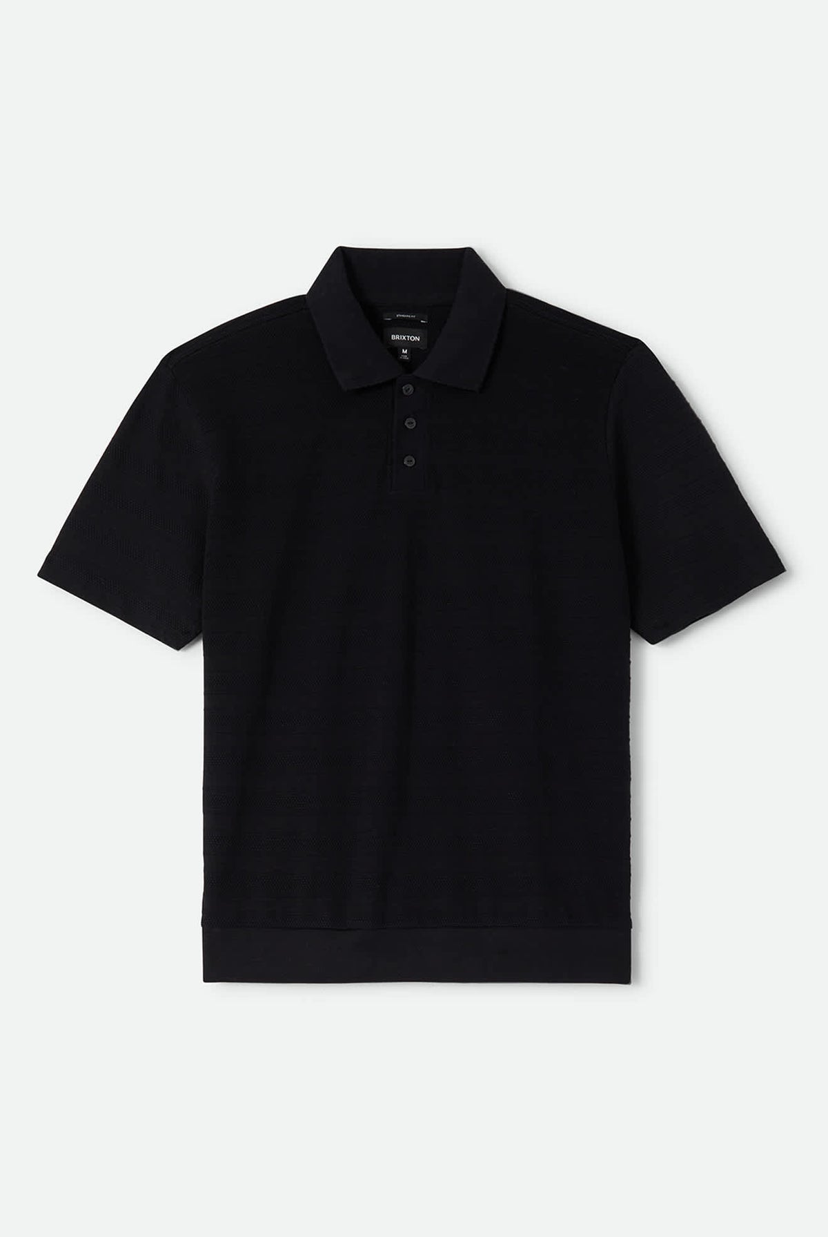 Men's Stereo Polo in the color Black - Front Product View