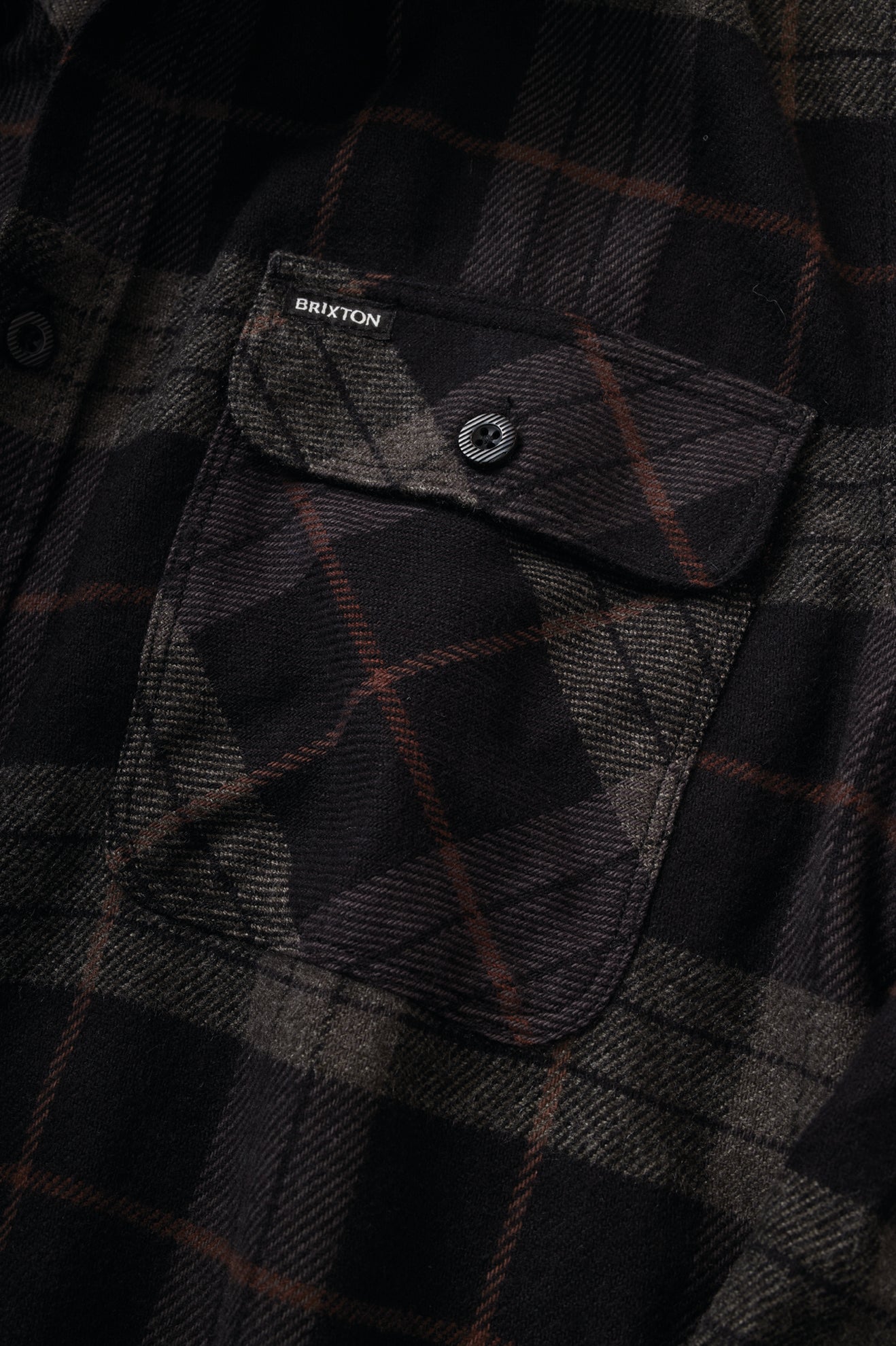 Extra Laydown Image 1 | Bowery L/S Flannel - Black/Charcoal