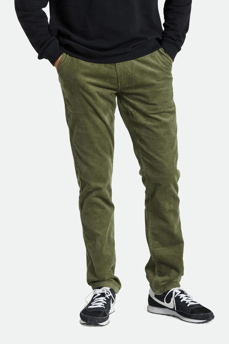 Choice Chino Regular Pant - Olive Surplus Cord – Brixton Canada