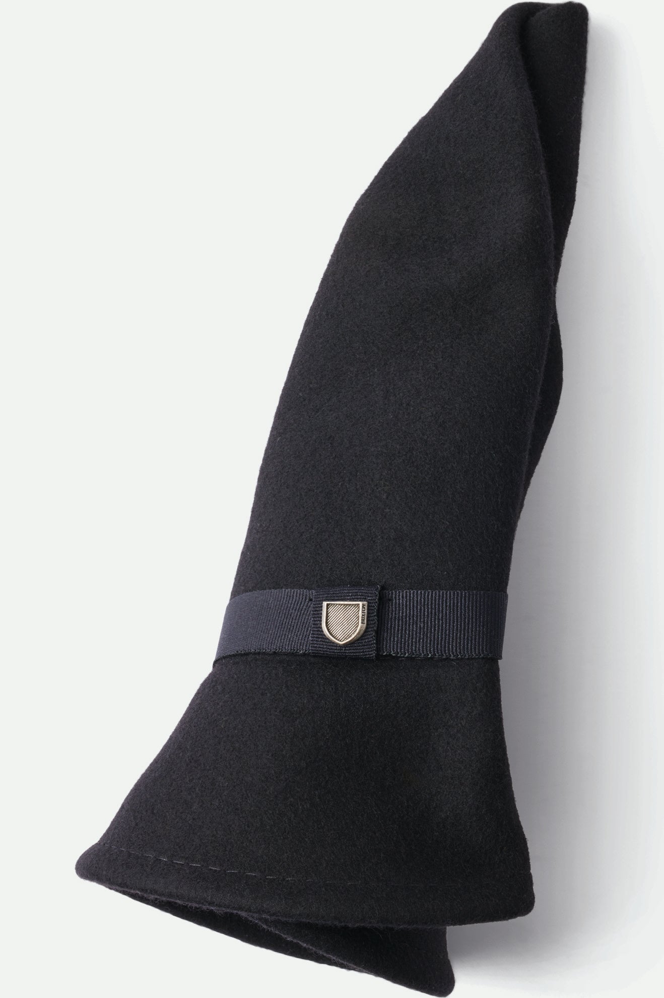 Unisex Messer Packable Fedora - Black/Black - Additional Laydown 1