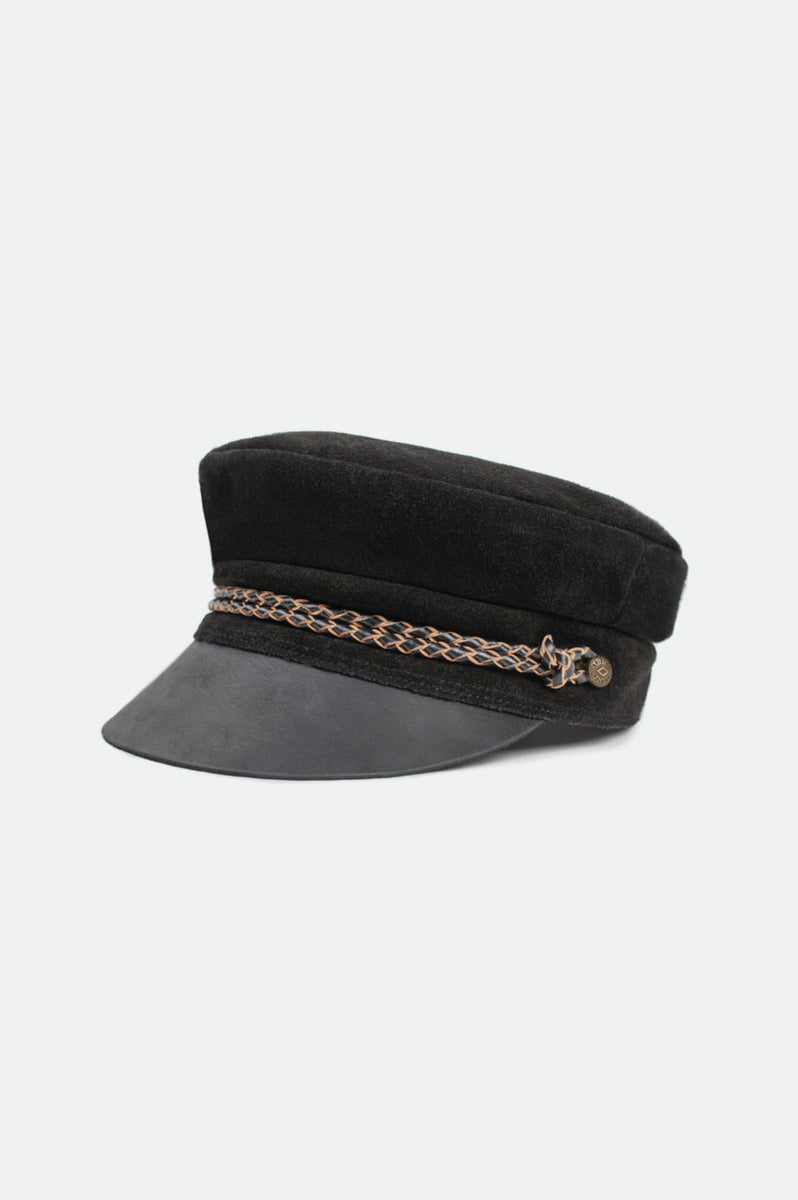 Women's Kayla Vintage Suede/Leather Cap - Black – Brixton Canada
