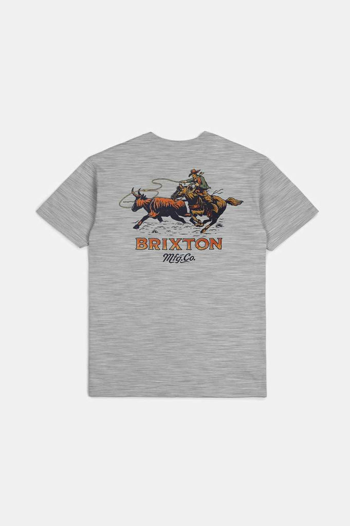 Brixton Wrangling S/S Standard T-Shirt - Heather Grey