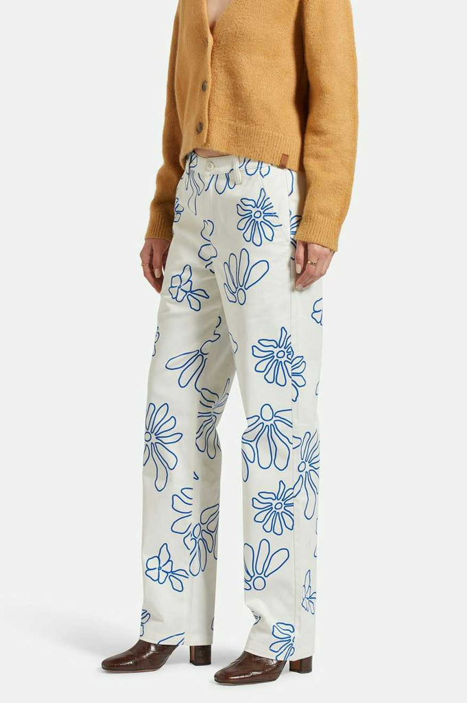 Brixton Bedford Pant - Off White Daisy