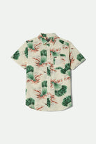 Men's Charter Print S/S Shirt in the color Vintage Palm Print - Front Product View