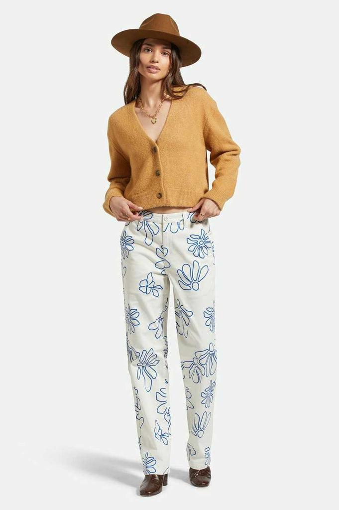 Brixton Bedford Pant - Off White Daisy