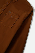 Men's New West Relaxed Overshirt in the color Washed Copper Corduroy - Additional Laydown image