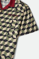 Men's Burger She Wrote Shirt in the color Black/Green Tile - Additional Laydown image