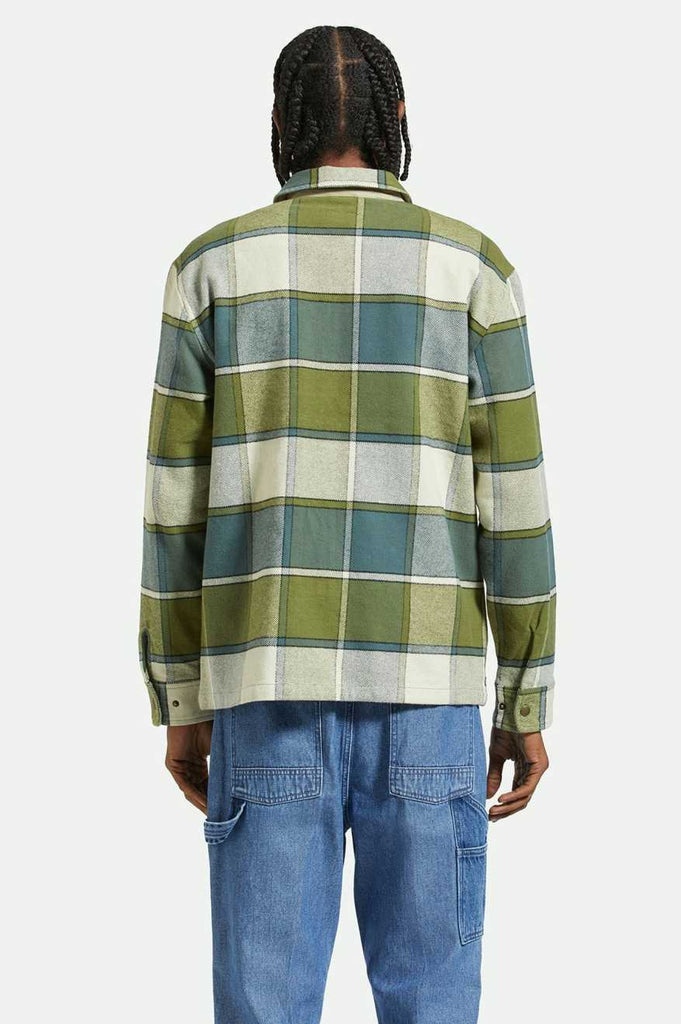 Brixton Motor Jacket - Blue Mirage/Dill Plaid