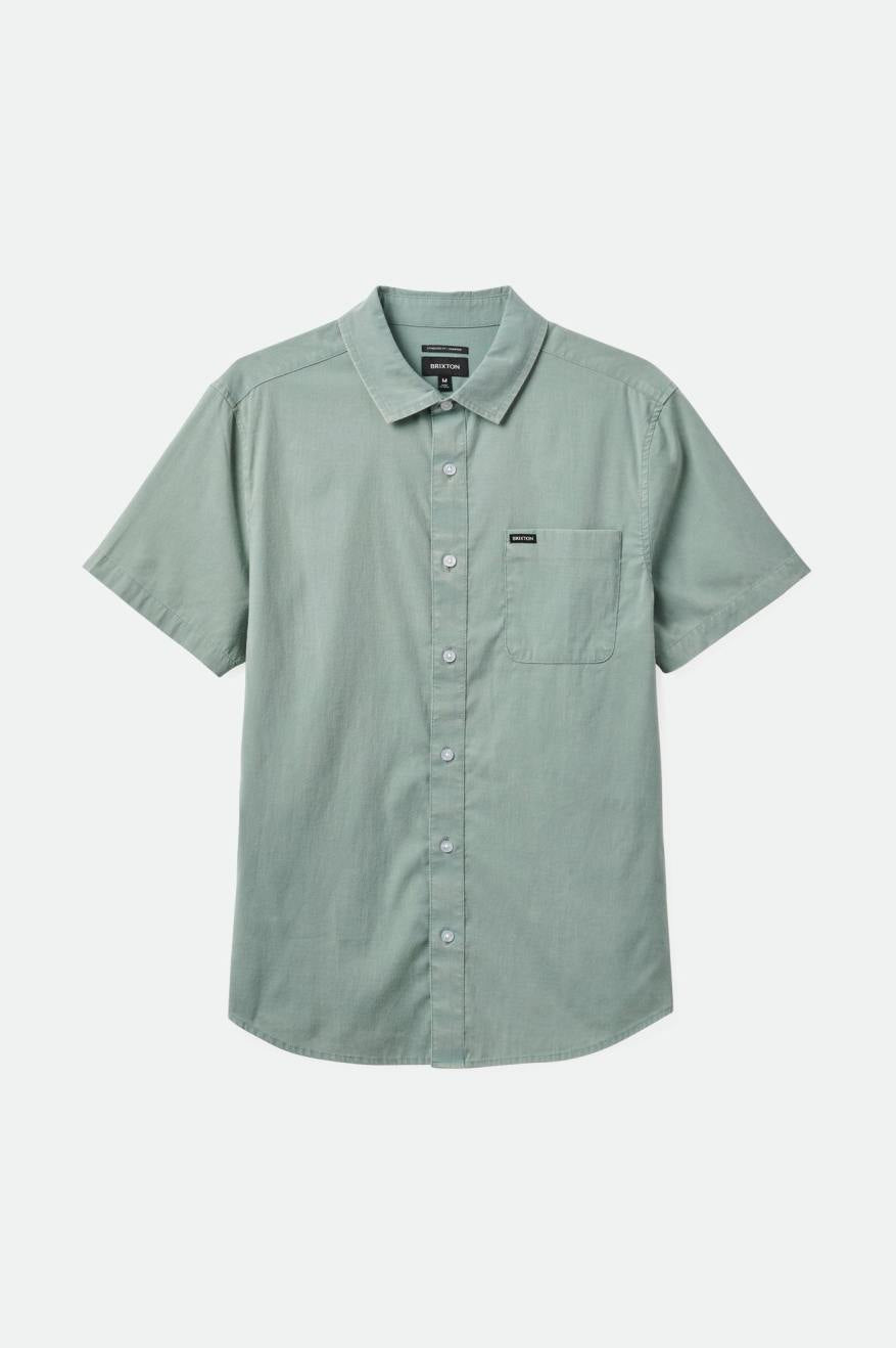 Charter Sol Wash S/S Woven Shirt - Chinois Green Sol Wash