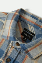 Men's Vintage Wash Flannel in the color Blue/Soft Blue/Orange - Additional Laydown image