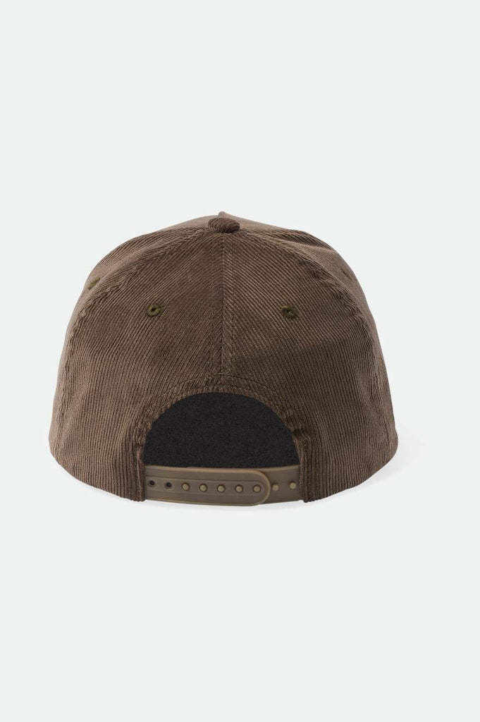 Brixton Crest MP Snapback - Dark Earth Cord