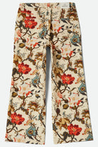 Women's Margo Cropped 5-Pocket Pant in the color Botanical Floral - Additional Laydown image