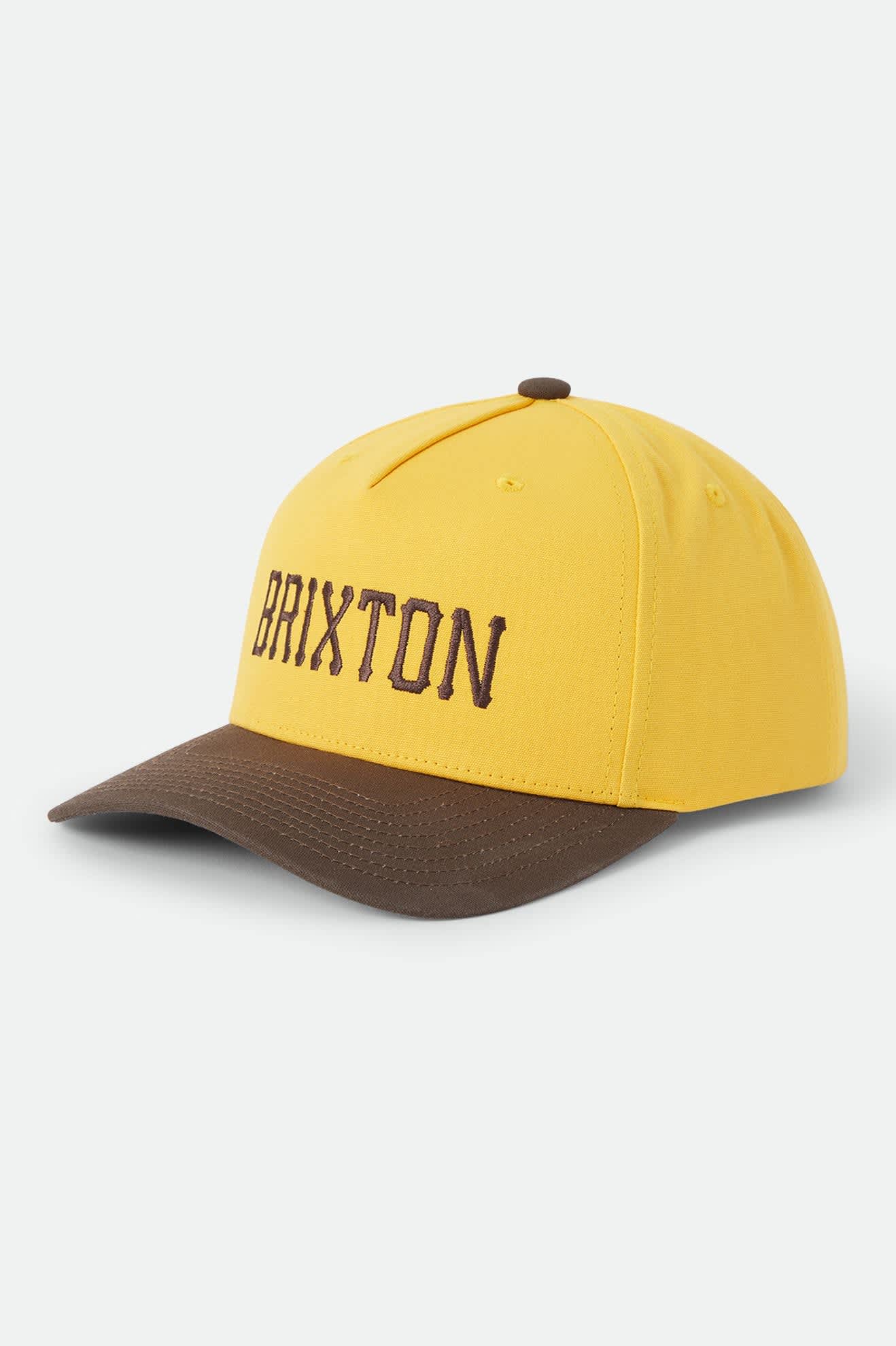 Unisex Homerun Snapback in the color Golden Hour/Walnut Brown - Front Product View