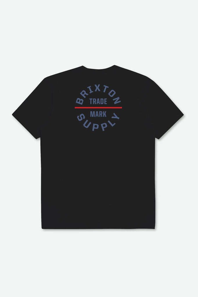 Brixton Oath V S/S Standard Tee - Black/Pacific Blue