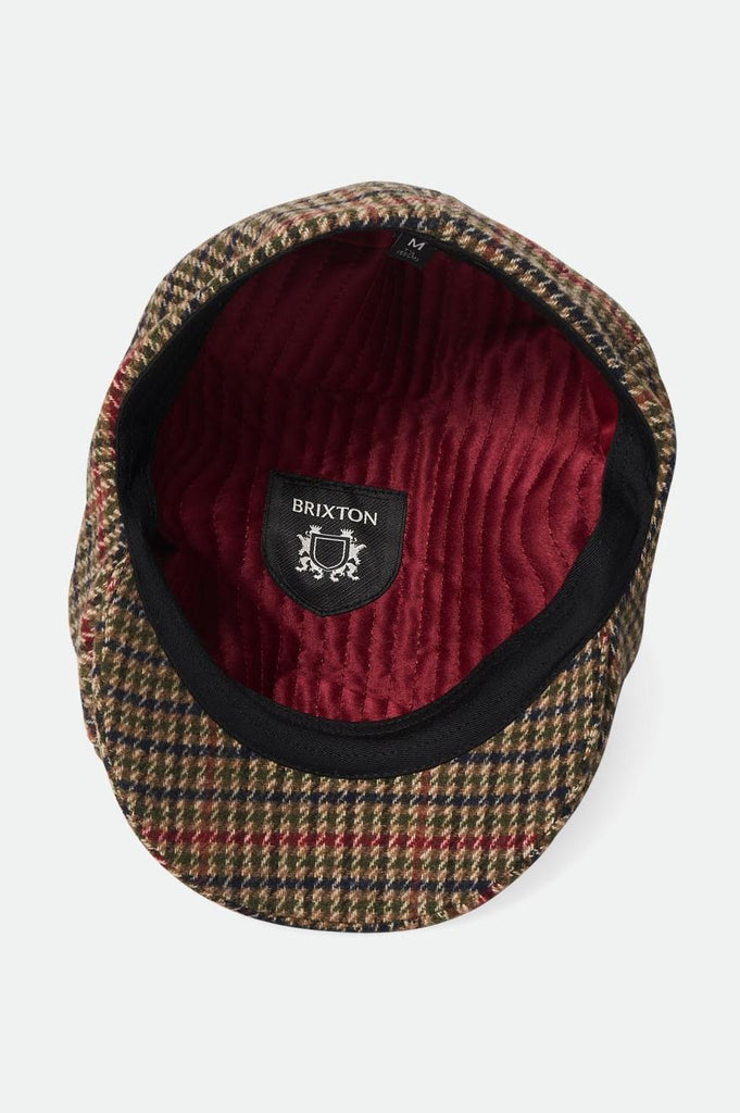 Brixton Brood Newsboy Cap - Olive Surplus/Beige/Black