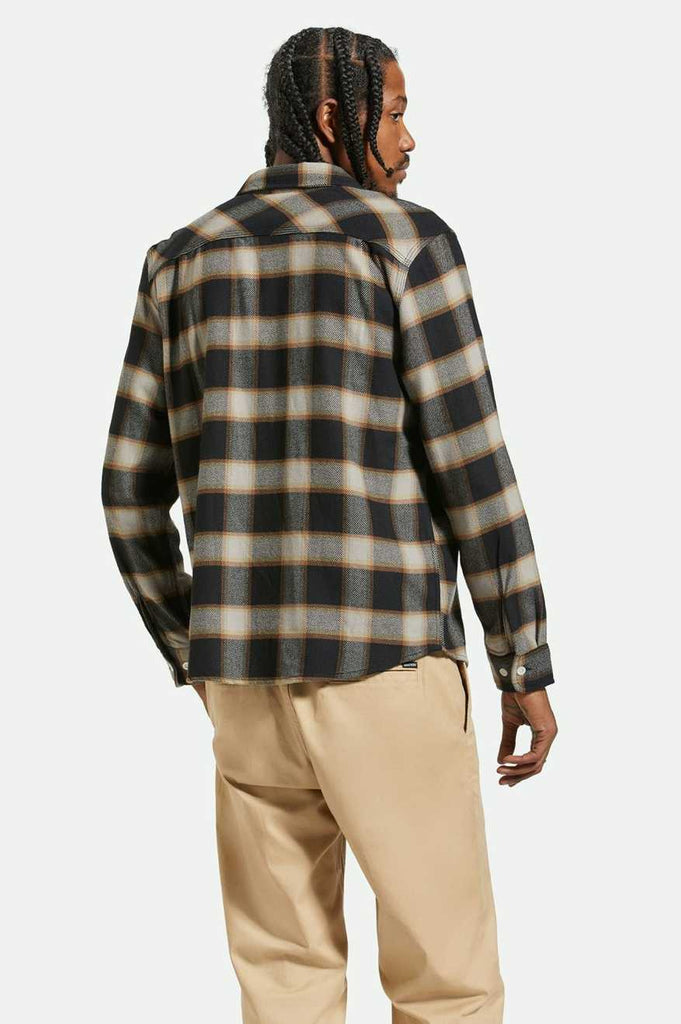 Brixton 20th Anniversary Bowery L/S Flannel - Black/Cream