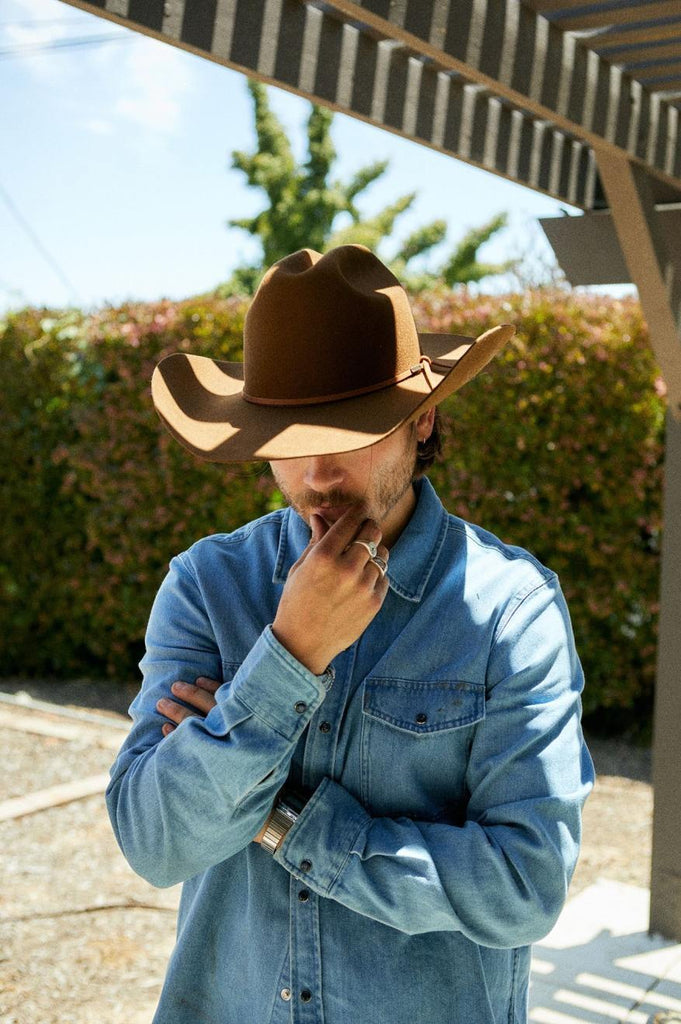 Brixton El Paso Reserve Cowboy Hat - Coffee