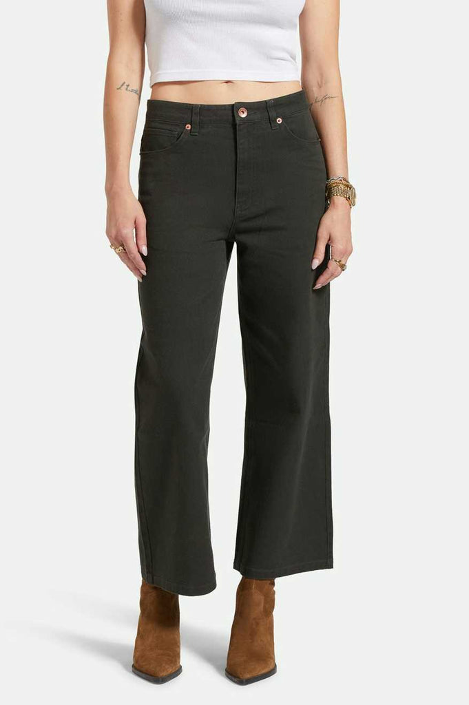 Brixton Margo Cropped 5-Pocket Pant - Washed Black