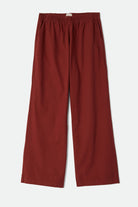 Women's Lounge Pant in the color Dark Brick - Front Product View