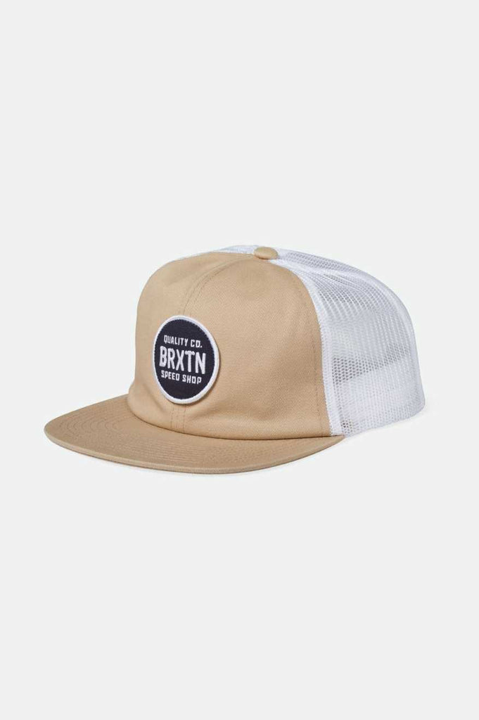 Brixton Gateway Netplus Trucker Hat - Sand/Off White