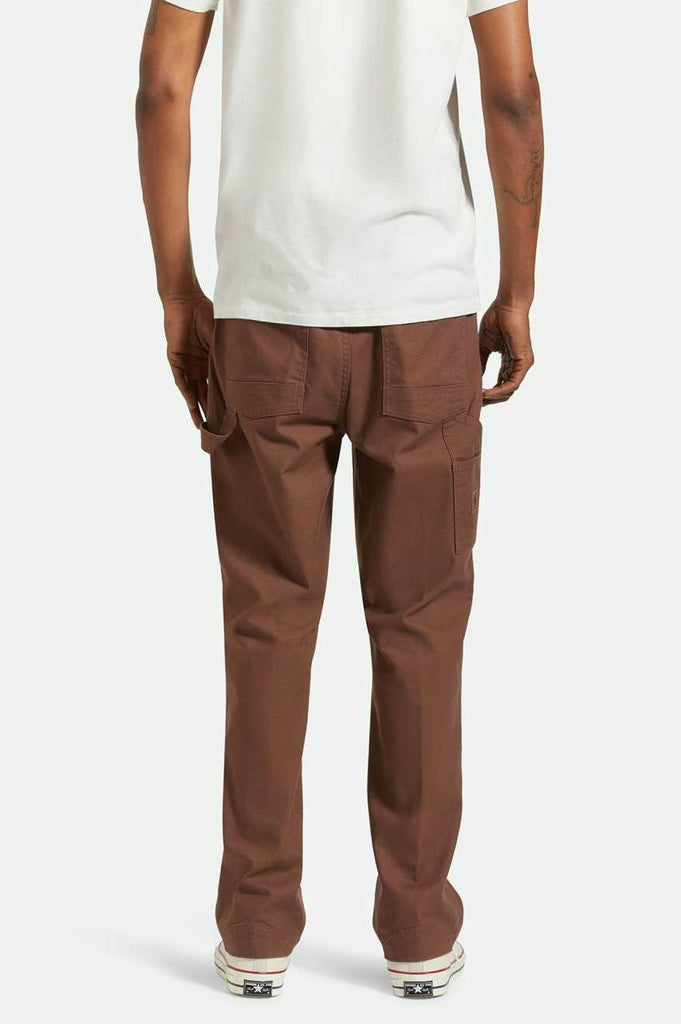 Men's Back Fit Image | Builders Carpenter Stretch Pant - Pinecone Brown