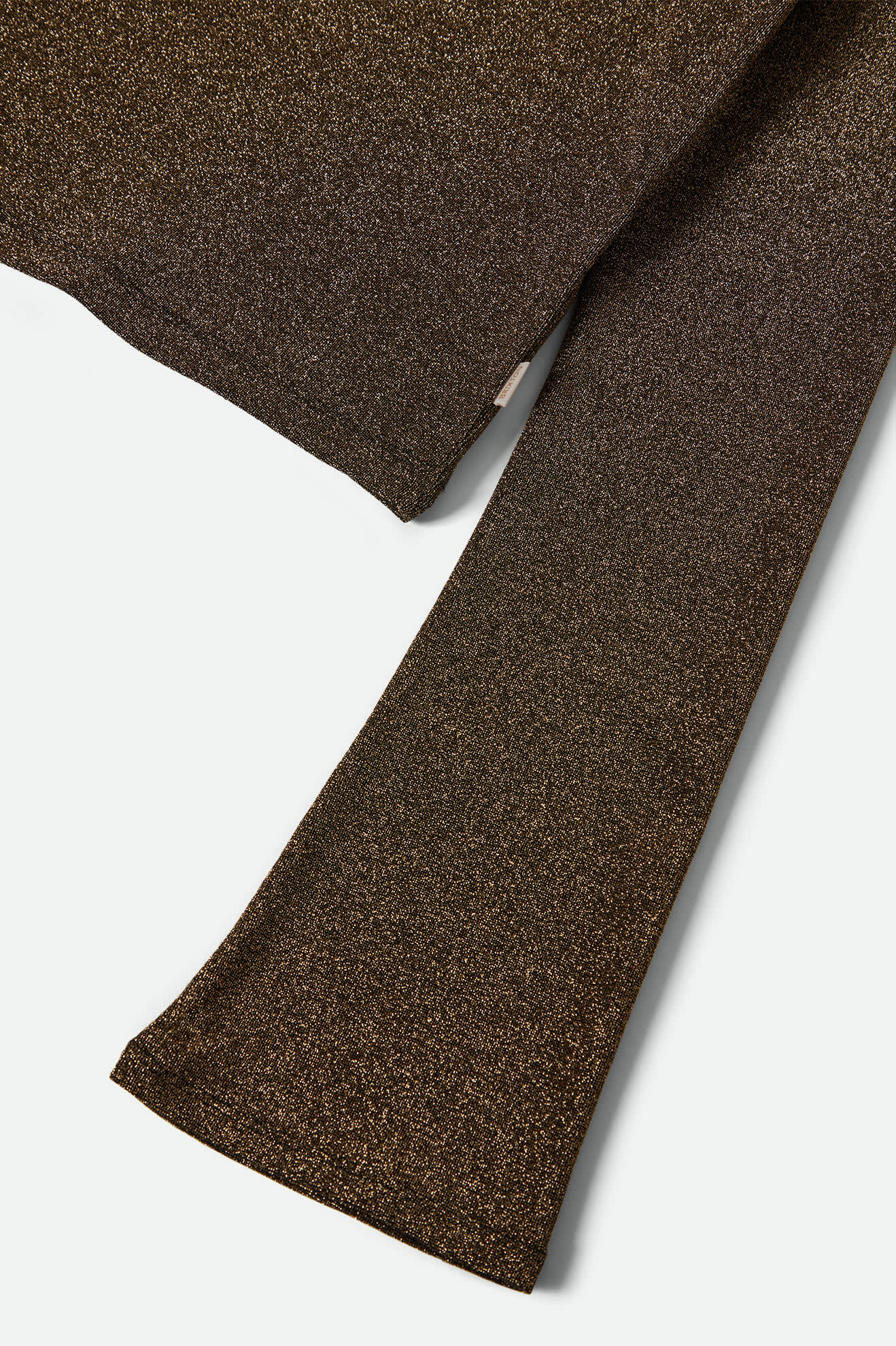 Women's Dolly Slim L/S Knit T-Shirt in the color Gold Metallic - Additional Laydown image